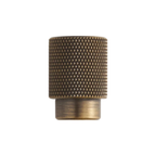 GIFFORD - Solid Brass Knurled Cabinet Knob - Antique Brass