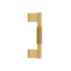 CURZON - Solid Brass Knurled D-Bar Handle - Brushed Brass