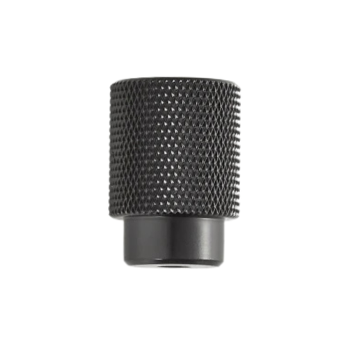 BARONY - Solid Brass Knurled Cabinet Knob - Blackened Brass