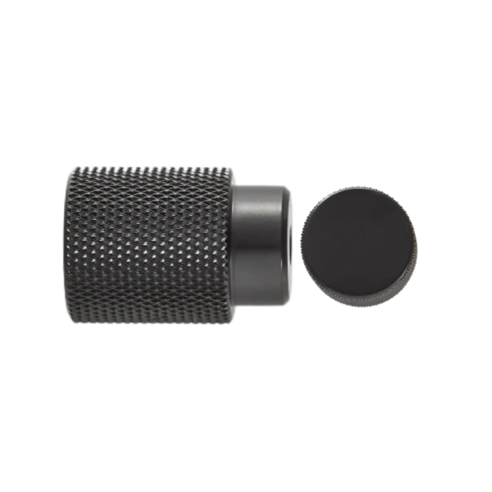 BARONY - Solid Brass Knurled Cabinet Knob - Blackened Brass