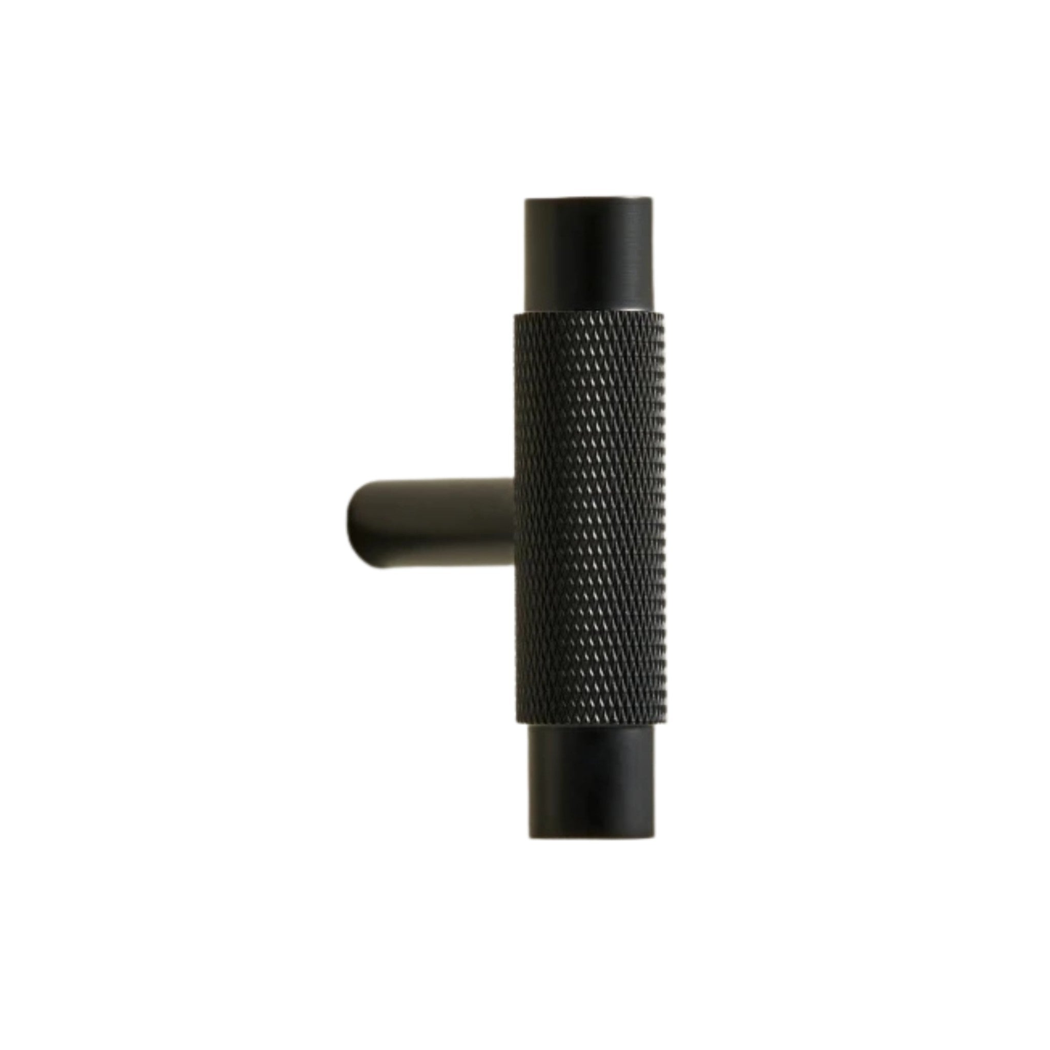 BARONY - Solid Brass Knurled T-Bar Handle - Blackened Brass