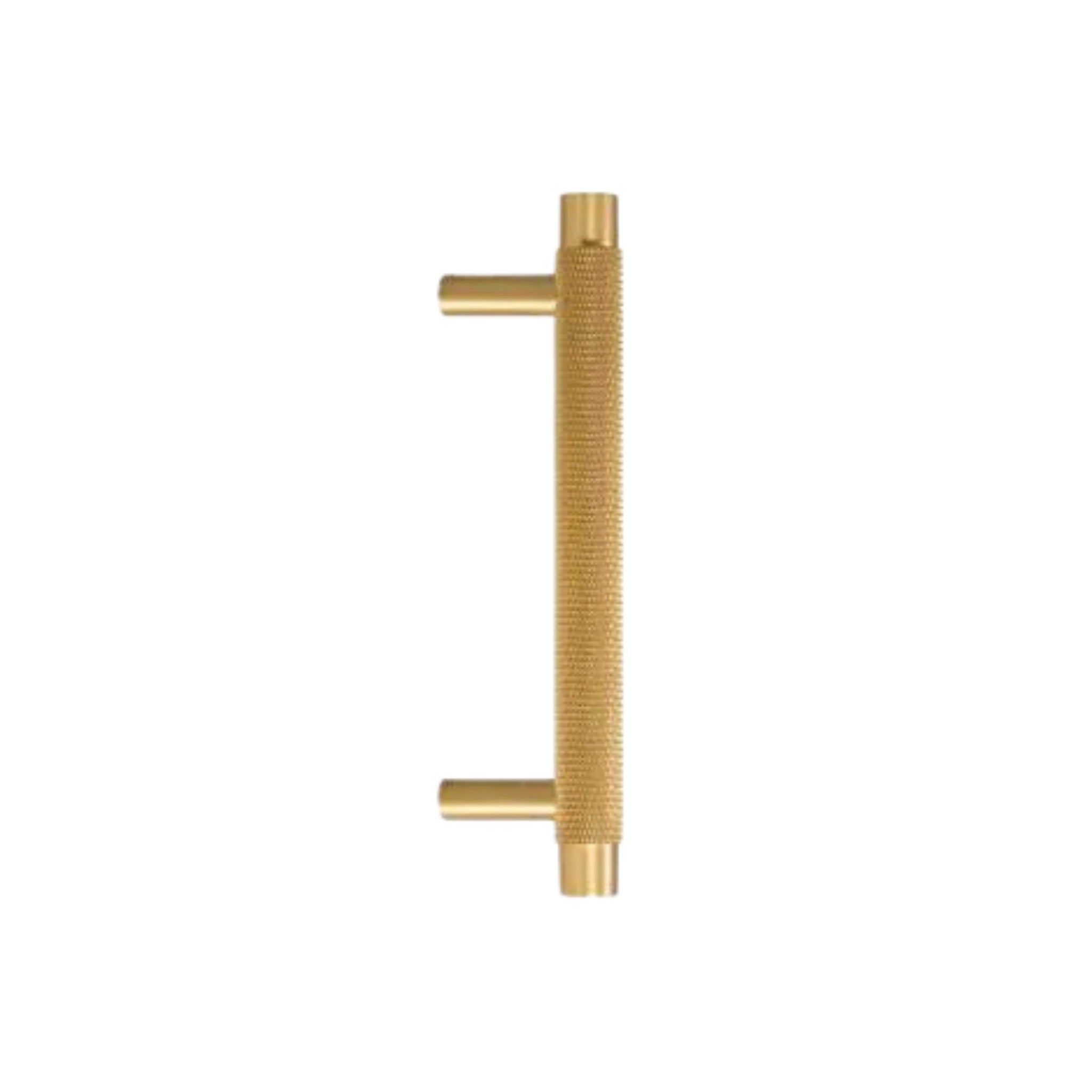 MONTAGUE - Solid Brass Knurled Bar Handle - Matte Brass