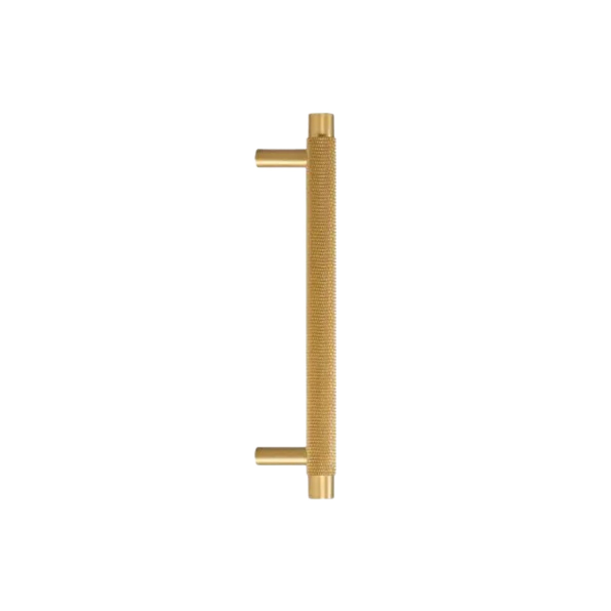 MONTAGUE - Solid Brass Knurled Bar Handle - Matte Brass