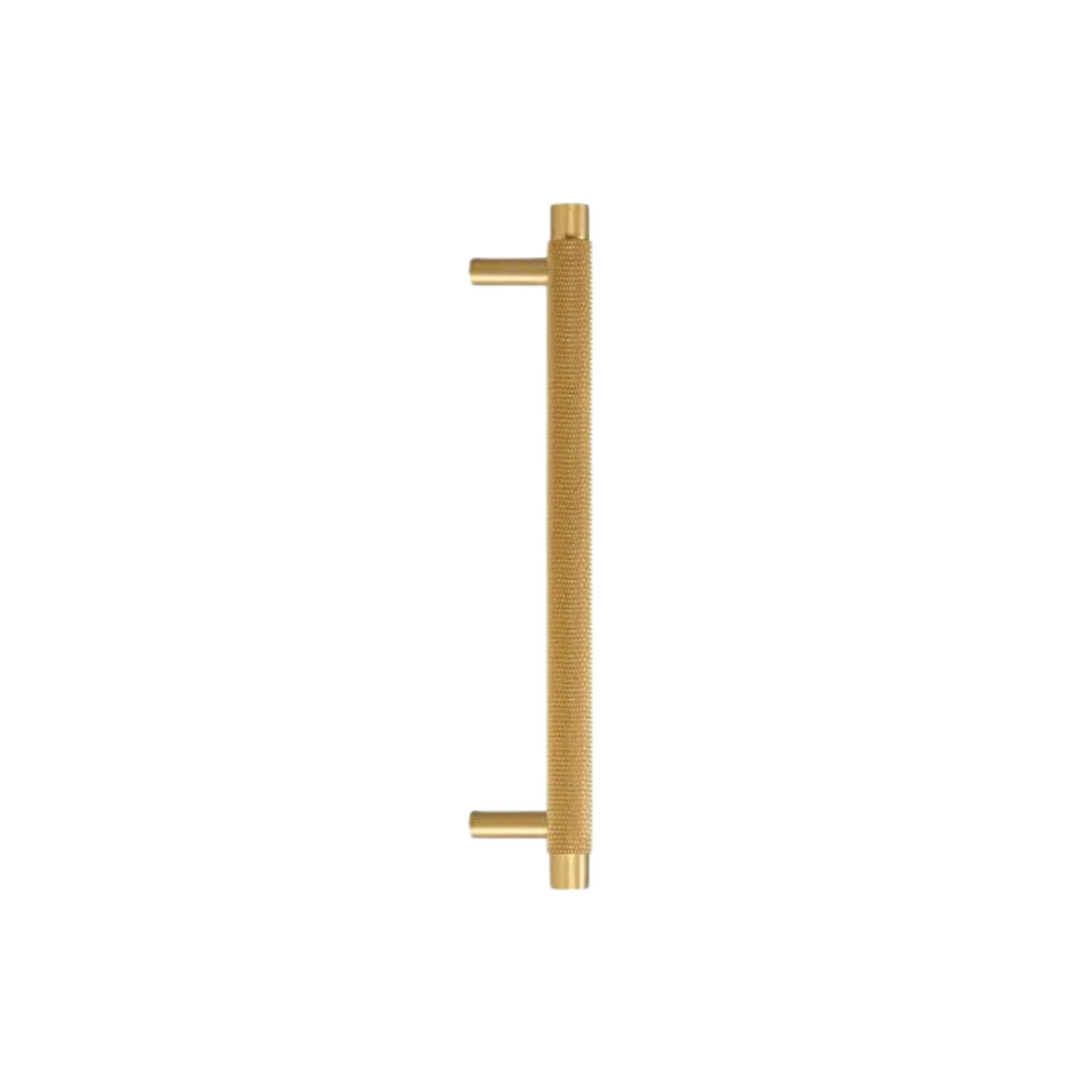 MONTAGUE - Solid Brass Knurled Bar Handle - Matte Brass
