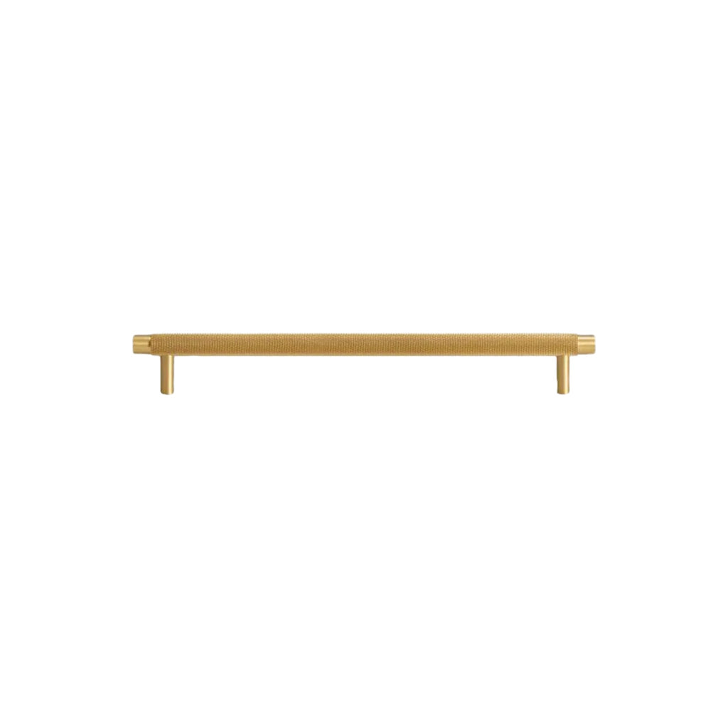 MONTAGUE - Solid Brass Knurled Bar Handle - Matte Brass