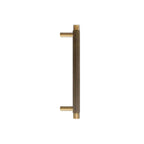 GIFFORD - Solid Brass Knurled Bar Handle - Antique Brass
