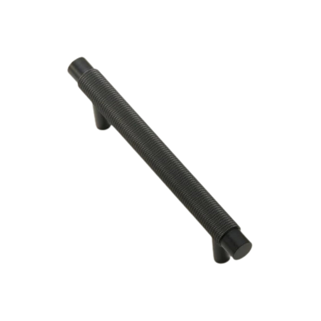 BARONY - Solid Brass Knurled Bar Handle - Blackened Brass