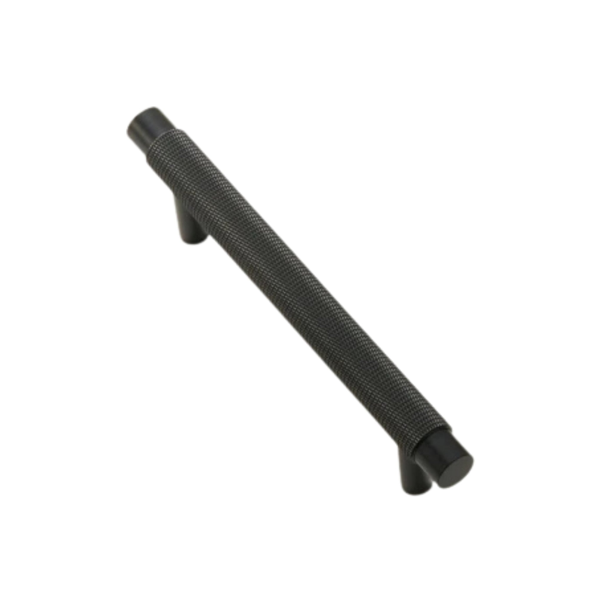 BARONY - Solid Brass Knurled Bar Handle - Blackened Brass