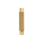CURZON - Large Solid Brass Knurled T-Bar Handle - Brushed Brass